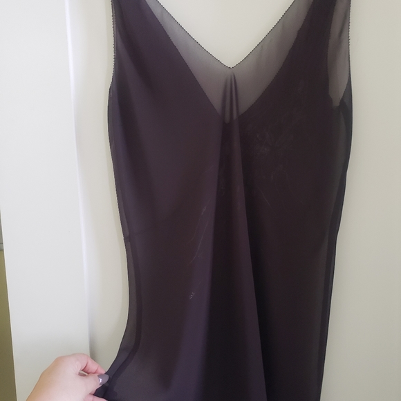 Chiffon embellished tank in plum - Picture 2 of 3